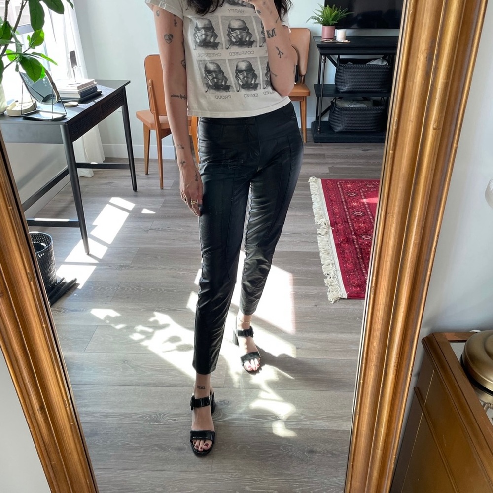 I am Gia faux leather pants!